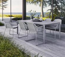 Cane-line havemøbler - breeze stol med pure bord light grey
